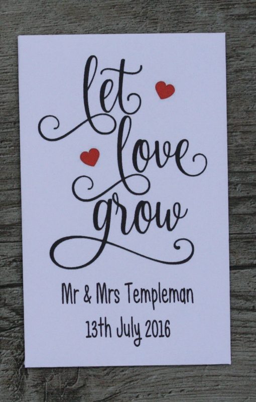 Wedding Seed Packets