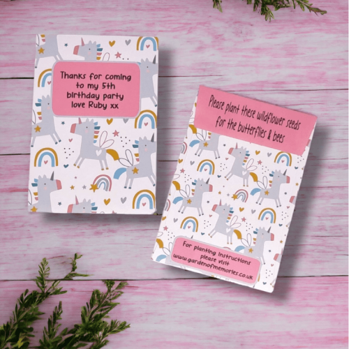 Unicorn Party Birthday Seed Favors | Party Supplies
