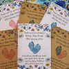 baby shower favours wildflower personalised seed packets