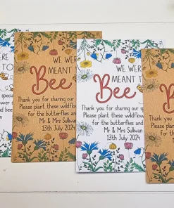 wedding favours personalised seed packets
