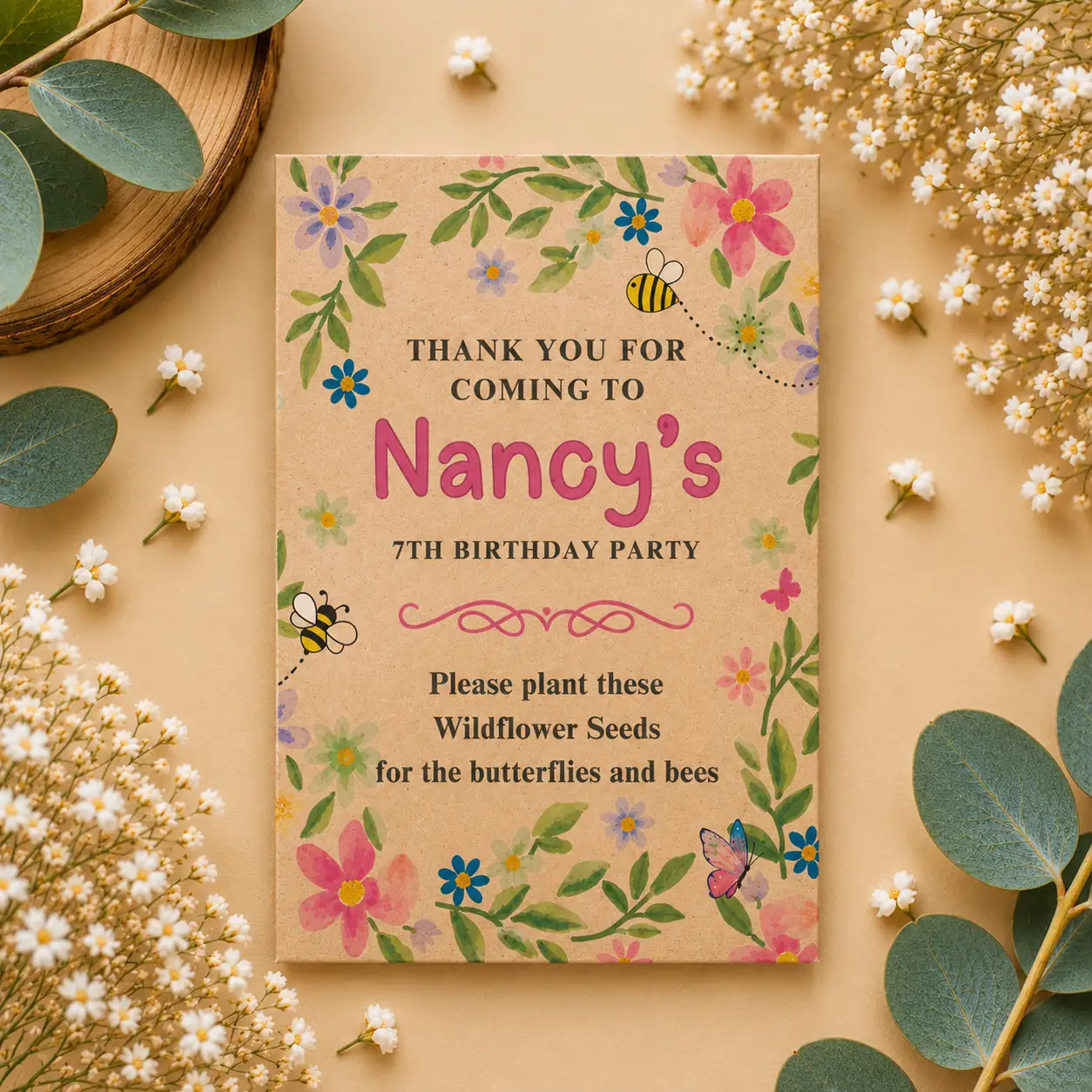 Personalised Birthday Wildflower Seed Packets - Image 3